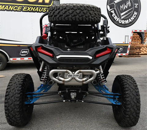 Gibson Performance Exhaust 98052 Polaris UTV Dual Side Black Stainless