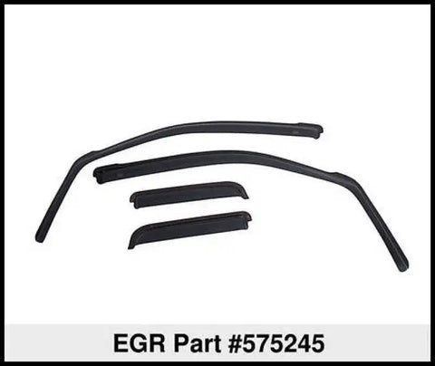 EGR 575245 -14-22 Jeep Cherokee In-Channel Window Visors Front/Rear Set Matte Black