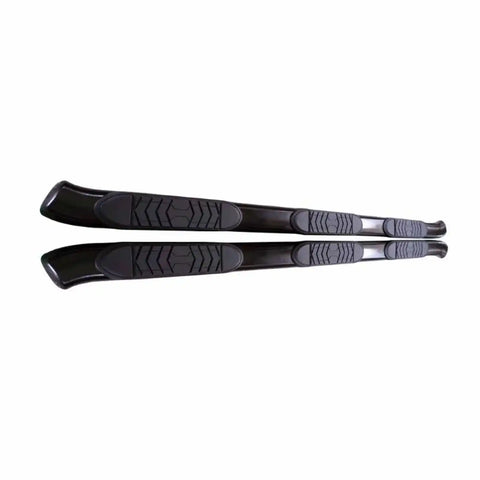 TrailFX A7083B - With Step Pads Bed 5 In Oval Bent Powder Coated Black Steel Welde Crew Cab Pickup