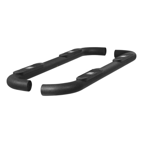 ARIES AL234013 - Big Step 4 Black Aluminum Round Side Bars, Select Silverado, Sierra 2500, 3500