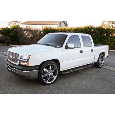 ARIES AL234013 - Big Step 4 Black Aluminum Round Side Bars, Select Silverado, Sierra 2500, 3500