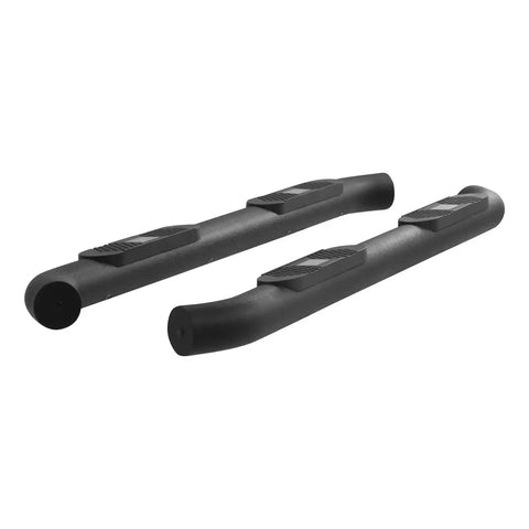 ARIES AL234045 - Big Step 4 Black Aluminum Round Side Bars, Select Silverado, Sierra