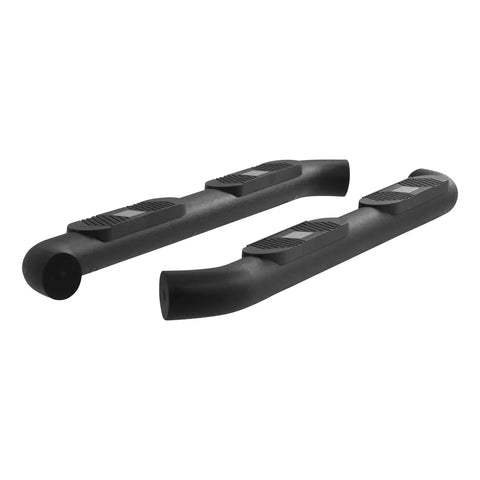 ARIES AL234046 - Big Step 4 Black Aluminum Round Side Bars, Select Silverado, Sierra