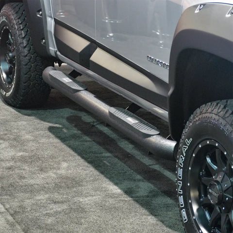 ARIES AL234051 - Big Step 4 Black Aluminum Round Side Bars, Select Colorado, Canyon