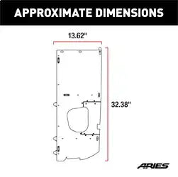 ARIES ALC25000-01 - Jeep JK Unlimited Security Cargo Lid Side Panels