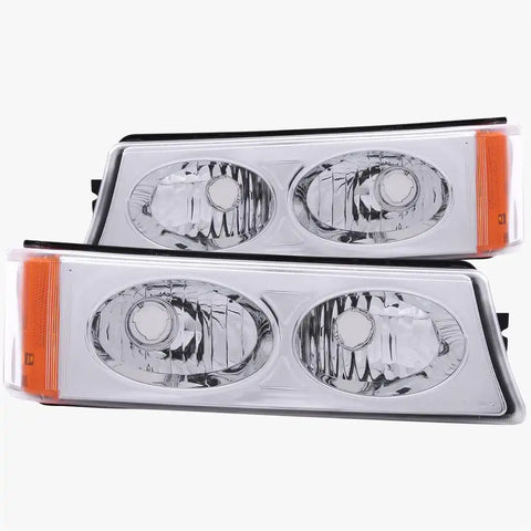 ANZO USA 511035 Parking Turn Signal Light Assembly Crystal Clear Clear Lens Set Of 2