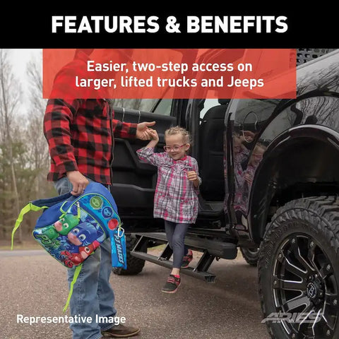 ARIES 3048315 - ActionTrac 87.6 Powered Running Boards, Select Silverado, Sierra Crew Cab