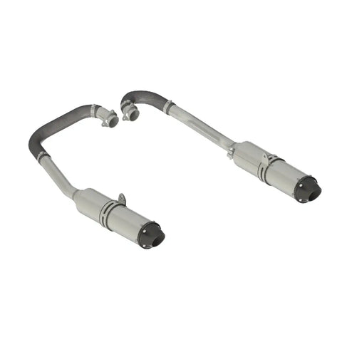 MBRP Exhaust AT-9514PT - Performance Series 4 Polaris Complete Dual System Headers Back.