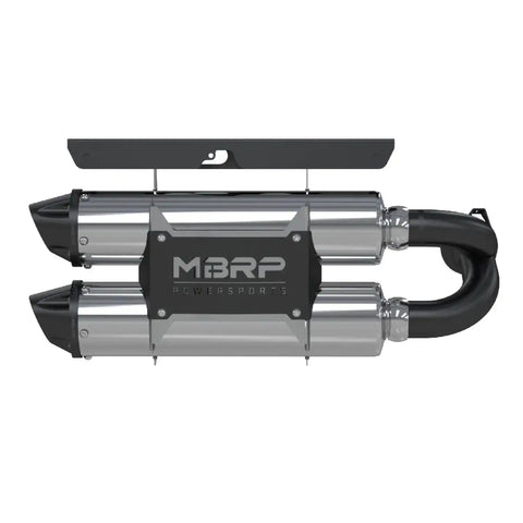 MBRP Exhaust AT-9516PT - Performance Series Polaris 4 Stacked Dual Slip-on System.
