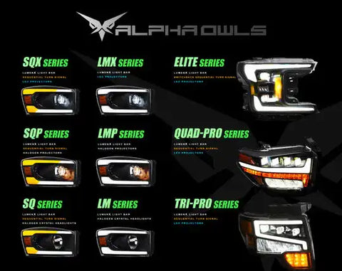 Alpha Owls 8709405 - SQX Series Headlights