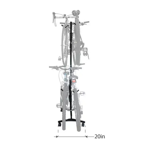 Lets Go Aero V-Tree 4 Four Bike Vertical Stack Mobile Storage Rack