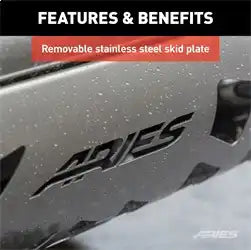 ARIES B35-3009 - 3-Inch Black Steel Bull Bar, No-Drill, Select Ford Ranger