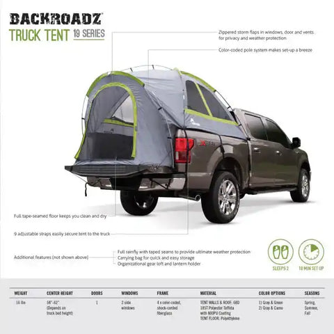 BackRoadz Truck Tent - Full Size Long Bed