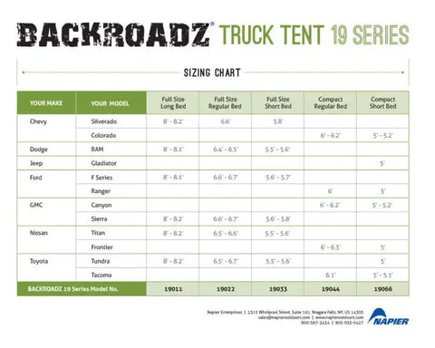 BackRoadz Truck Tent - Full Size Long Bed