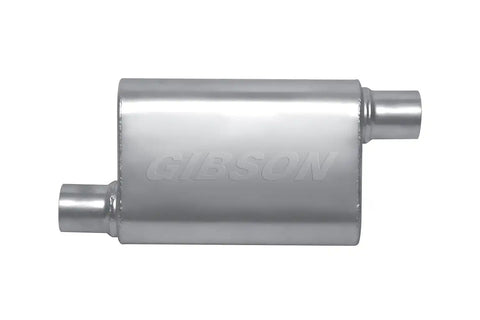 Gibson Performance Exhaust BM0103 MWA Offset/Offset Oval Muffler Stainless