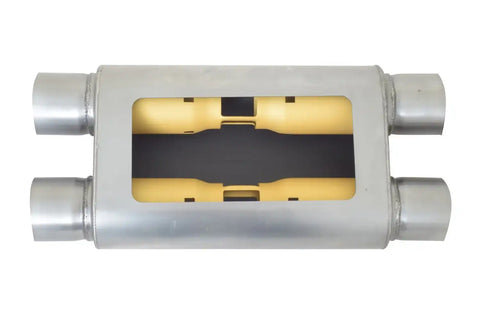 Gibson Performance Exhaust BM0112 MWA Dual in/Dual Out Oval Muffler Stainless