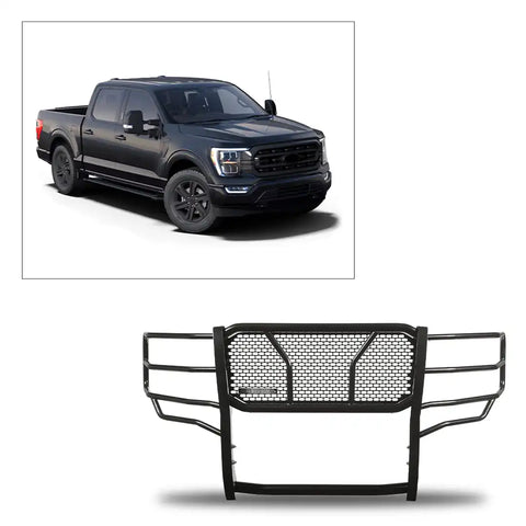 Black Horse Off Road RU-FOF116-B Rugged Heavy Duty Grille Guard Ford F-150