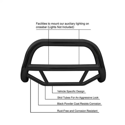 Black Horse Off Road MBB-TOB4802 Steel No skid plate