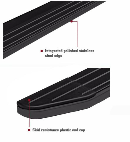Black Horse Off Road PR-HOPIBK16 Peerless Running Boards