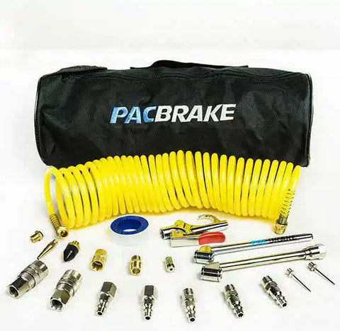 Pacbrake Air Tank Curly Hose And Accessory Kit 25 Foot Hose