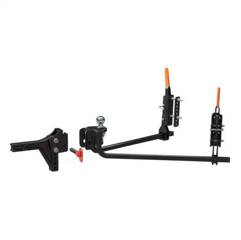 CURT 17510 Weight Distribution Hitch TruTrack Round Bar Fits 2 Inch Receiver 800 to 1000 Pound