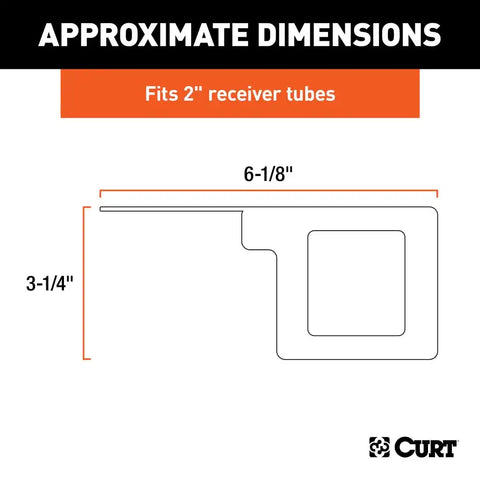 CURT 58001 - Easy-Mount Wiring Bracket for 4 or 5-Way Flat (2in. Receiver)
