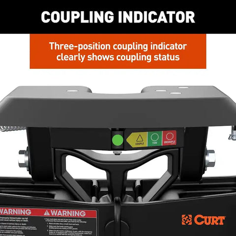 CURT 16057 A25 Sliding 5th Wheel Hitch, 25K, Select Chevy, Ford, GMC Puck System