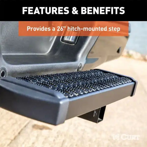 CURT 32001 Grip Step 26-Inch Hitch for 2-Inch Receiver