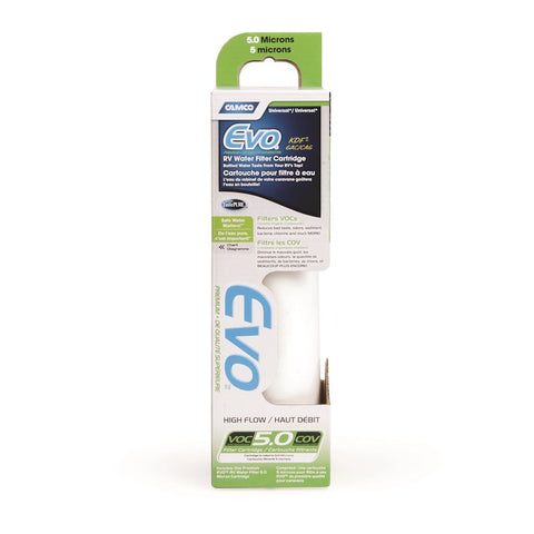 Camco 40620 Camco 40620 Fresh Water Filter Cartridge TastePURE , For Evo Premium KDFR and GAC (Granulated Activated Carbon)