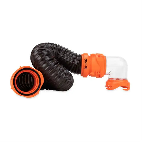 Camco 39768 Sewer Hose RhinoFLEX , Tote Tank Kit 3 Foot Length 23 Mils