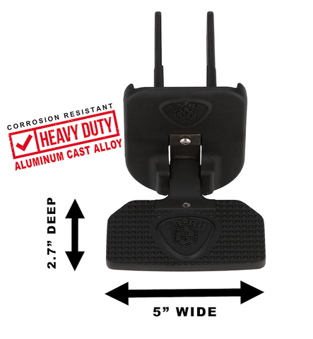 Carr 183242 HD Universal Hitch Step Fits 2 in. Receiver Black Reflector Single