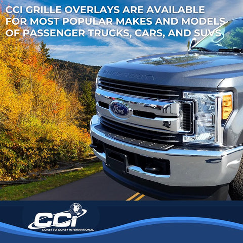 Coast To IWCGI147 Overlay Bar Style 1 Piece With Emblem Cutout 17-22 Ford Super Duty