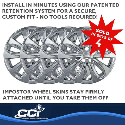 Coast To IWCIMP353X 18 Inch 5 Double Spoke Chrome Set Of 4 Not Steel Wheels