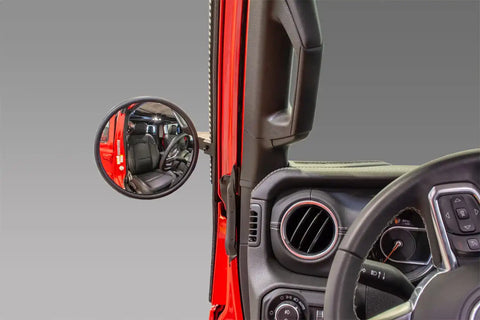 DV8 Offroad D-JP-190049-A 07-21 Jeep Wrangler JK/JL Trail Mirrors for Picatinny Rail