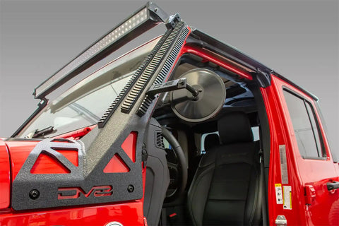 DV8 Offroad D-JP-190049-A 07-21 Jeep Wrangler JK/JL Trail Mirrors for Picatinny Rail