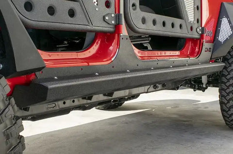 DV8 Offroad SRSOTB-13 07-18 Jeep JK 4-Door Rock Slider with Skin