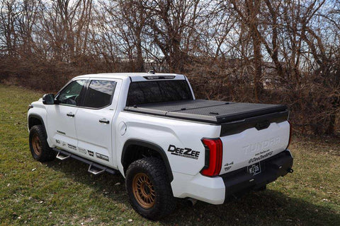 Dee Zee DZ 19550 Tonneau Cover Hard Folding Standard Profile F-150, Tundra and with or without RamBox Short Bed 5.7 Ft