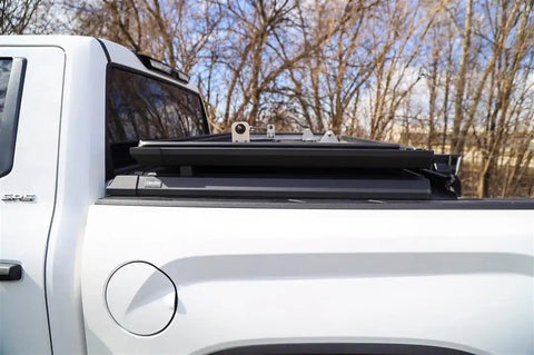 Dee Zee DZ 19550 Tonneau Cover Hard Folding Standard Profile F-150, Tundra and with or without RamBox Short Bed 5.7 Ft