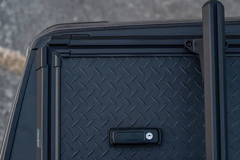 Dee Zee DZ 19550 Tonneau Cover Hard Folding Standard Profile F-150, Tundra and with or without RamBox Short Bed 5.7 Ft