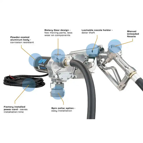Dee Zee GPI 110000-107 Tank Accessories - Pump (Electric Gear)