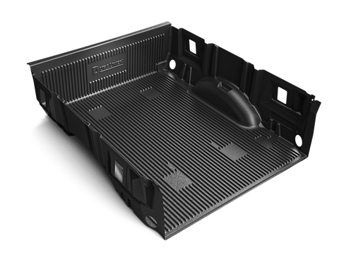 Penda 61022SRZX Bed Liner DuraLiner Drop-In Under Rail Black High Density Polyethylene With Tailgate Liner With Tie-Down Plugs Front And Rear Tie-Down Cutouts