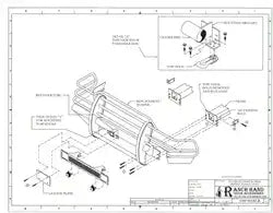 Ranch Hand FBF991BLR Bumper Legend One Piece Design Direct-Fit Mounting Hardware