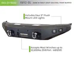 DV8 Offroad FBFF2-05 08-10 Ford F-250/F-350 Truck Front Full Size Bumper