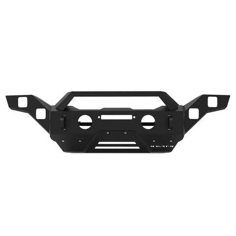 Raptor Series FBM36JPN-RT Magnum - Front Full Width Winch Ready Bumpers Black Textured Alloy Steel 18-24 Jeep Wrangler JL/JLU 20-24 Gladiator
