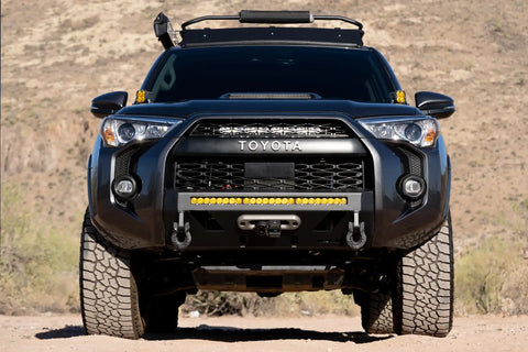 Raptor Series FBM75TYN-RT Magnum - Front Stubby Winch Ready Bumpers Black Textured Alloy Steel 14-23 Toyota 4Runner Note: Not Compatible With Limited Nightshade And TRD Sport Models. Optional RT Bar Installed Could Cause Interference TSS Equipped Models