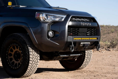 Raptor Series FBM75TYN-RT Magnum - Front Stubby Winch Ready Bumpers Black Textured Alloy Steel 14-23 Toyota 4Runner Note: Not Compatible With Limited Nightshade And TRD Sport Models. Optional RT Bar Installed Could Cause Interference TSS Equipped Models