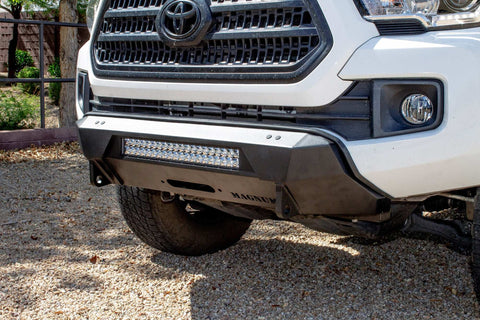 Raptor Series FBM83TYN-RT Magnum - Front Stubby Winch Ready Bumpers Black Textured Alloy Steel 16-23 Toyota Tacoma Note: Fits All Models. Optional RT Bar Installed Could Cause Interference With Facing Camera And TSS Equipped Models