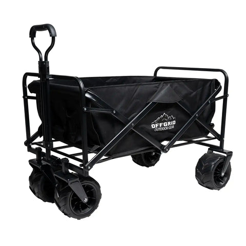 Raptor Series FC-100-BLK OFFGRID - Wagon Cart Black Polyester Collapsible Heavy Duty Outdoor