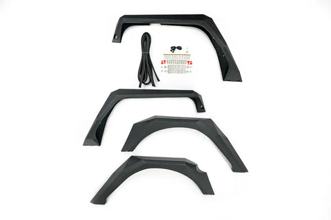DV8 Offroad FENDB-09 07-18 Jeep JK Fender Flares Armor Front & Rear