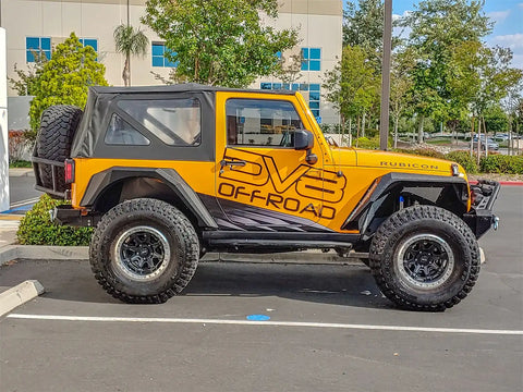 DV8 Offroad FENDB-09 07-18 Jeep JK Fender Flares Armor Front & Rear